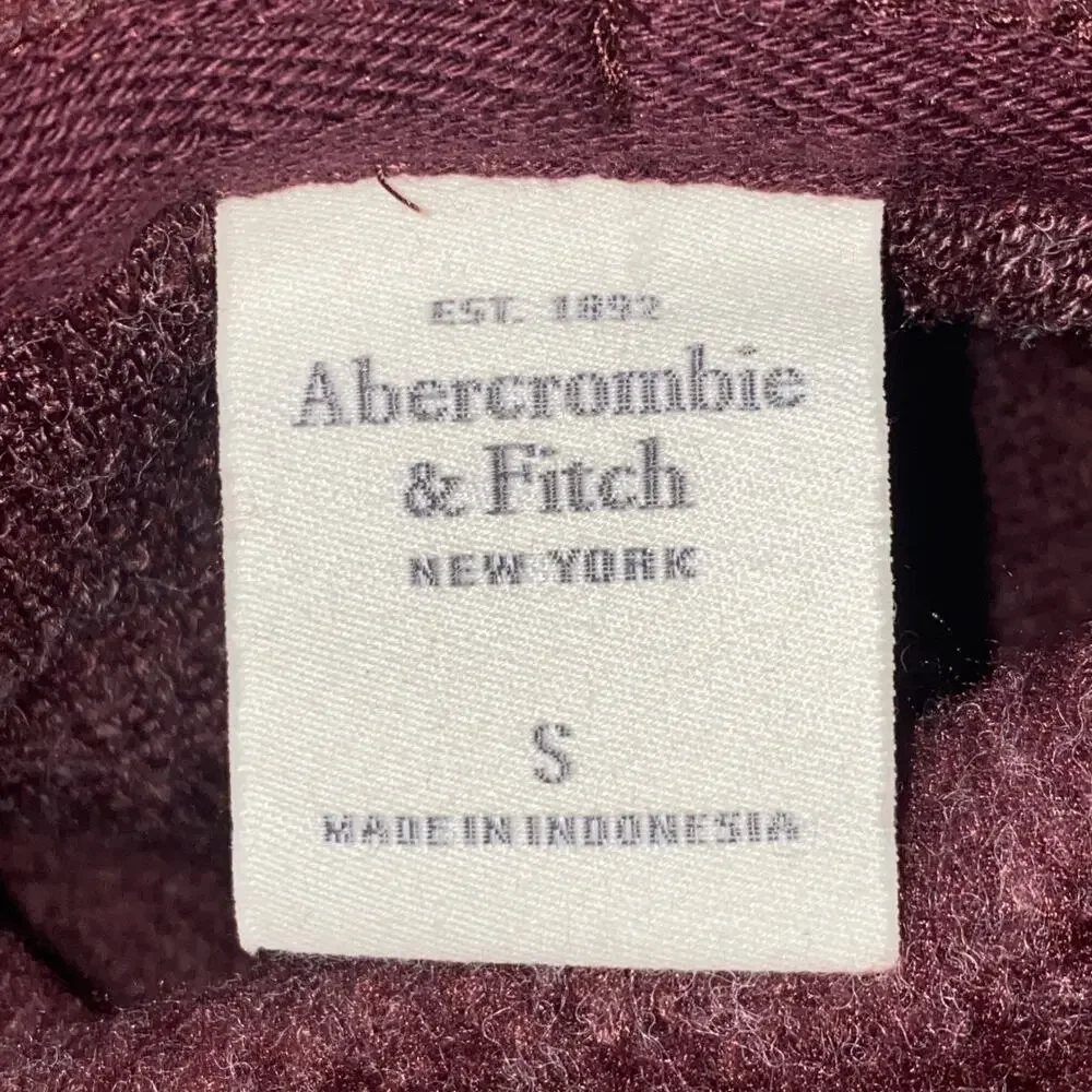 Abercrombie And Fitch Cowl Neck Women’s Small Maroon Fleece